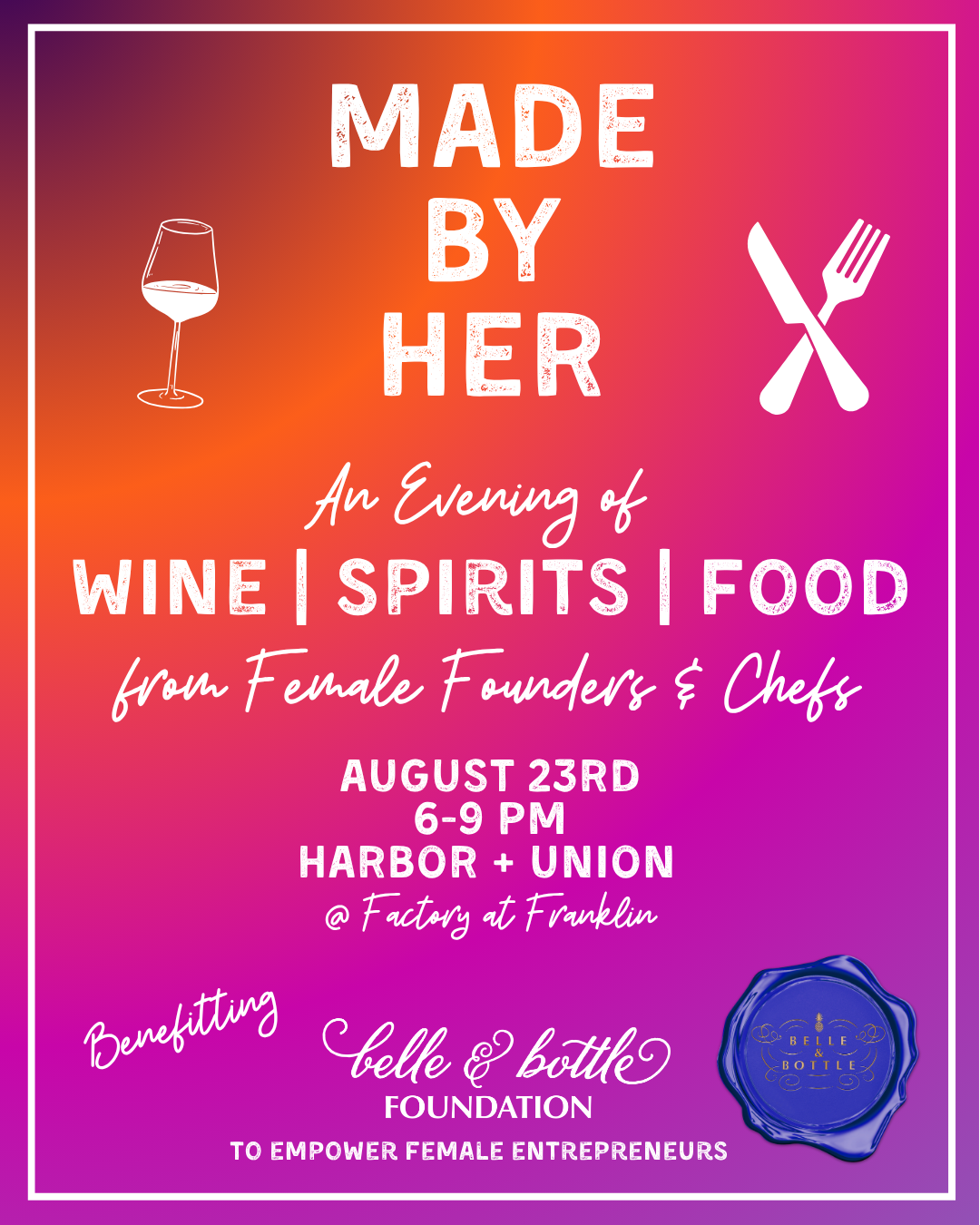 Made by Her. August 23rd Event
